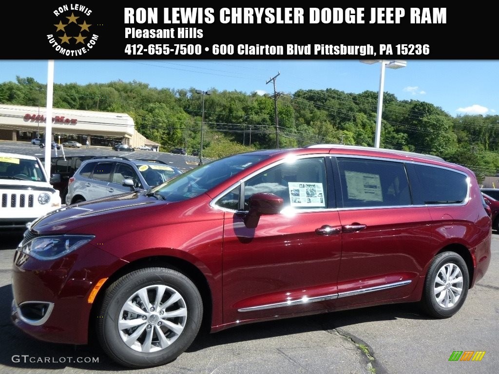 2017 Pacifica Touring L - Velvet Red Pearl / Cognac/Alloy/Toffee photo #1