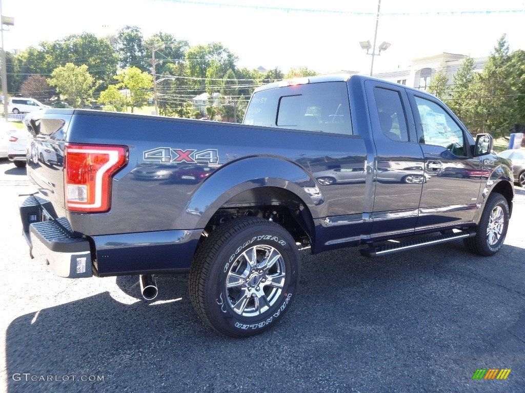 2016 F150 Lariat SuperCab 4x4 - Blue Jeans / Medium Earth Gray photo #2
