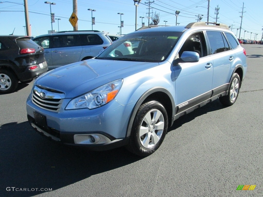 2011 Outback 2.5i Premium Wagon - Sky Blue Metallic / Off Black photo #2