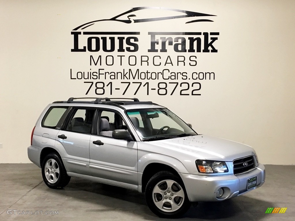 2004 Forester 2.5 XS - Platinum Silver Metallic / Gray photo #111