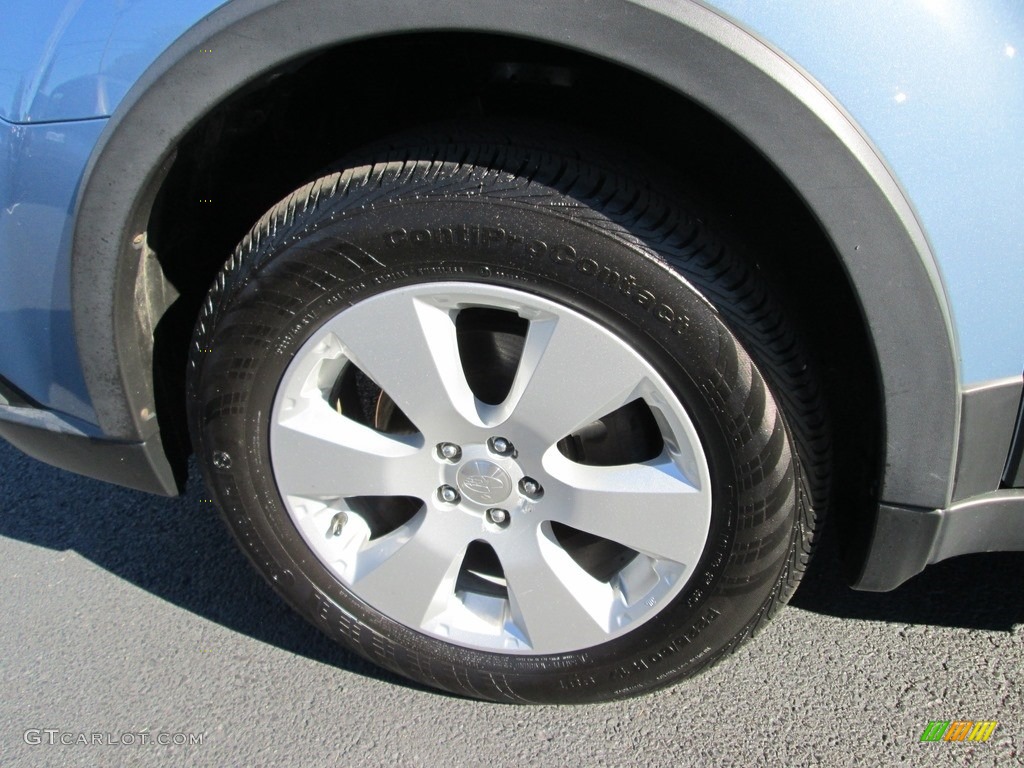 2011 Outback 2.5i Premium Wagon - Sky Blue Metallic / Off Black photo #21