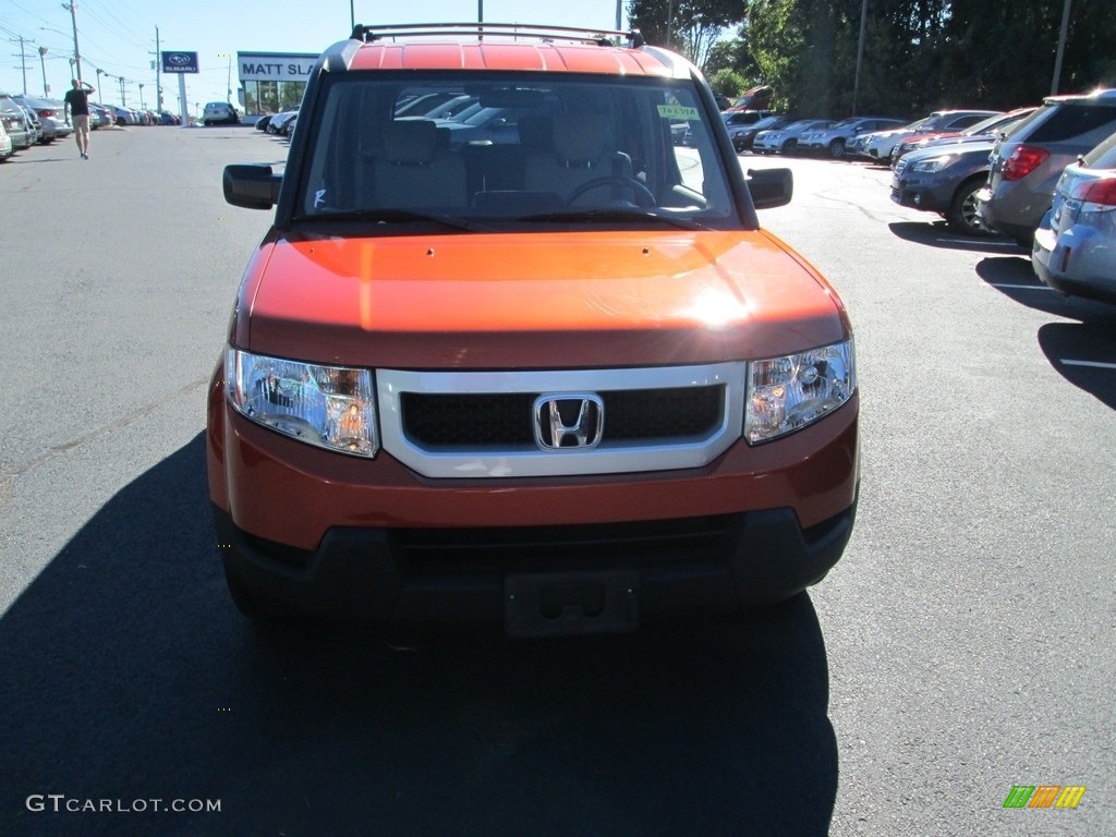 2011 Element EX 4WD - Citrus Fire Metallic / Gray photo #3