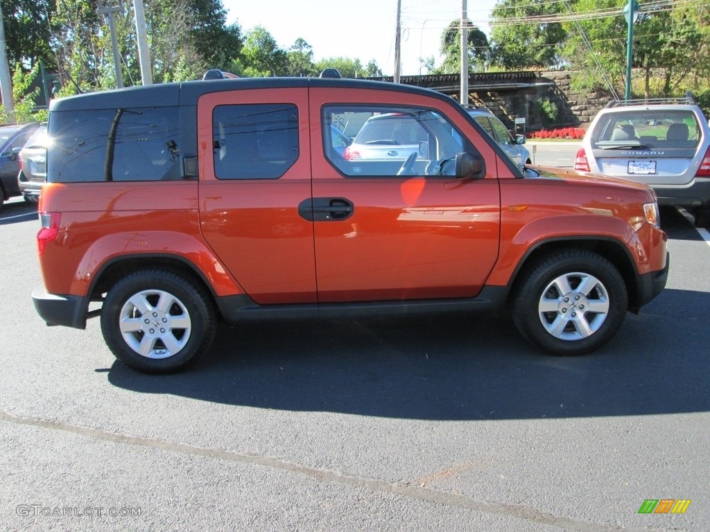 2011 Element EX 4WD - Citrus Fire Metallic / Gray photo #5