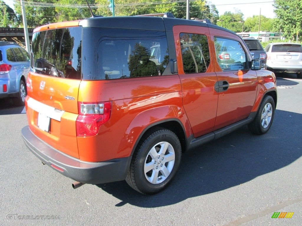 2011 Element EX 4WD - Citrus Fire Metallic / Gray photo #7