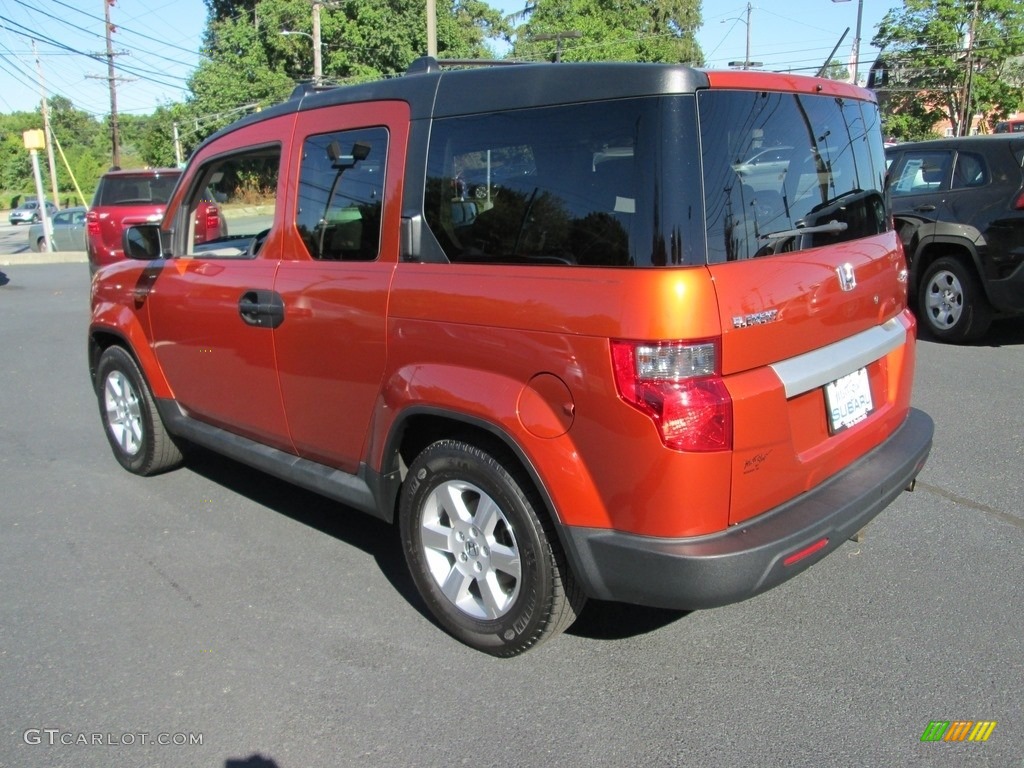 2011 Element EX 4WD - Citrus Fire Metallic / Gray photo #9
