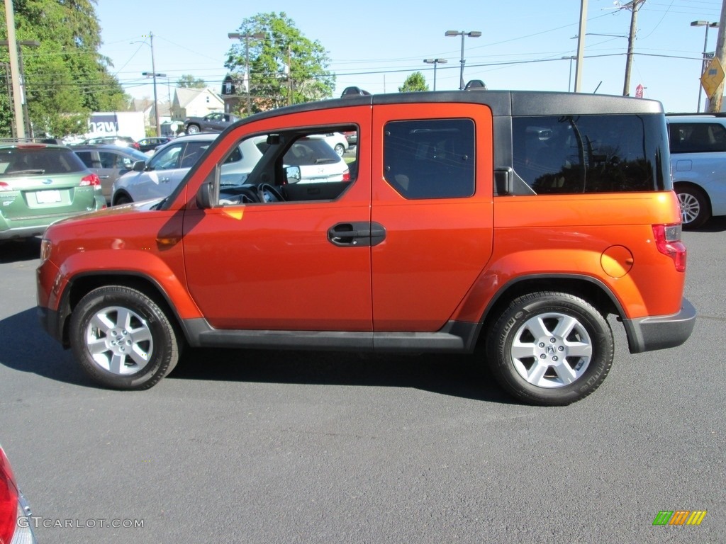 2011 Element EX 4WD - Citrus Fire Metallic / Gray photo #10