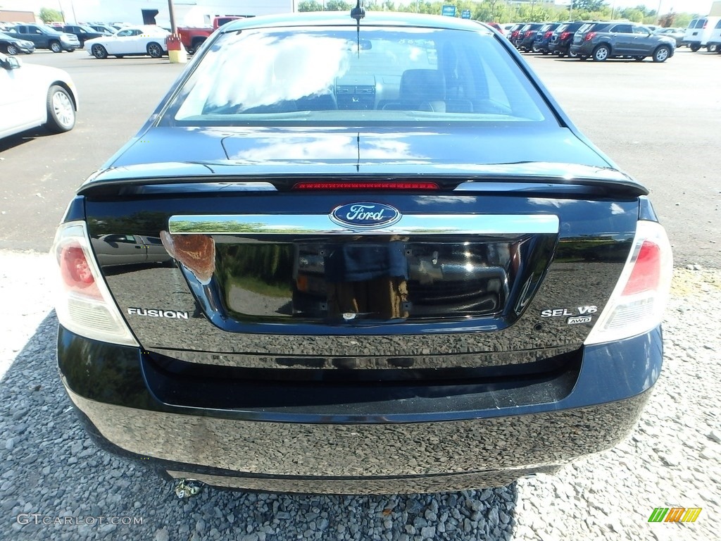 2007 Fusion SEL V6 AWD - Black / Charcoal Black photo #3