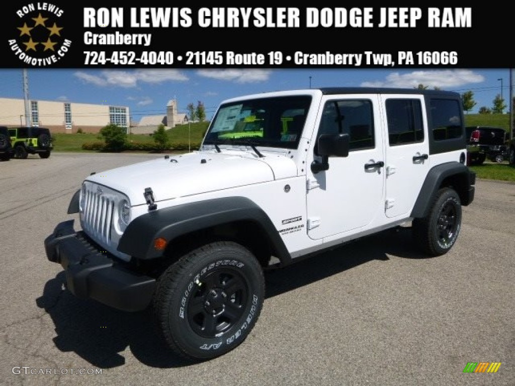 Bright White Jeep Wrangler Unlimited