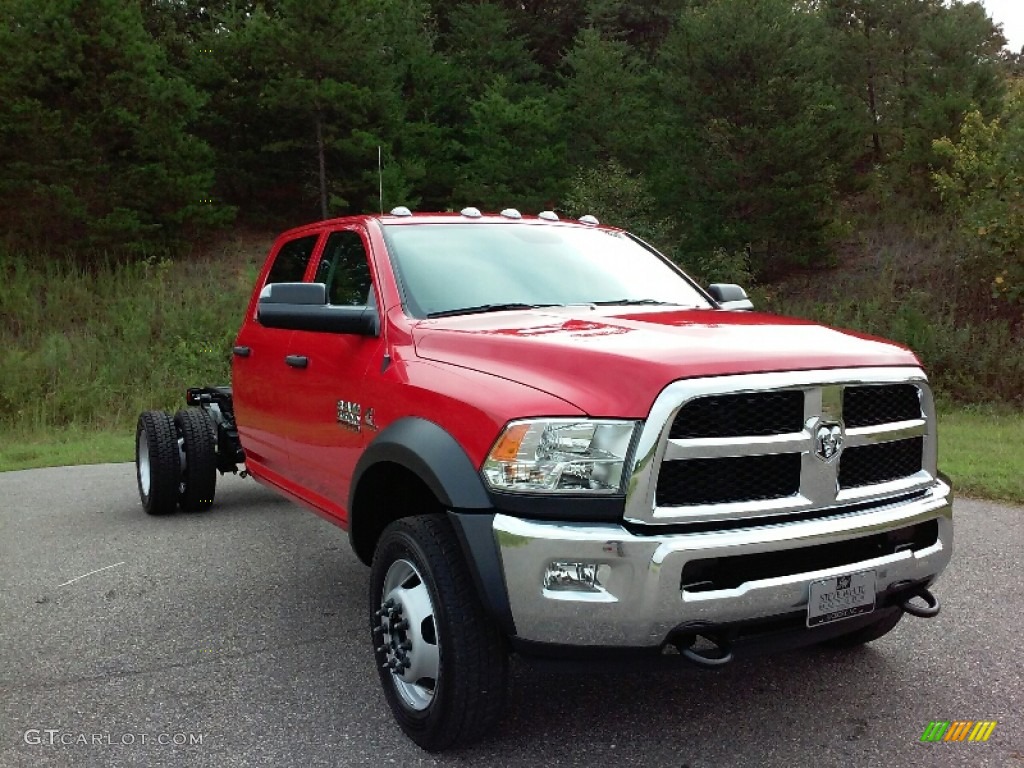 Flame Red 2017 Ram 5500 Tradesman Crew Cab 4x4 Chassis Exterior Photo #115647254