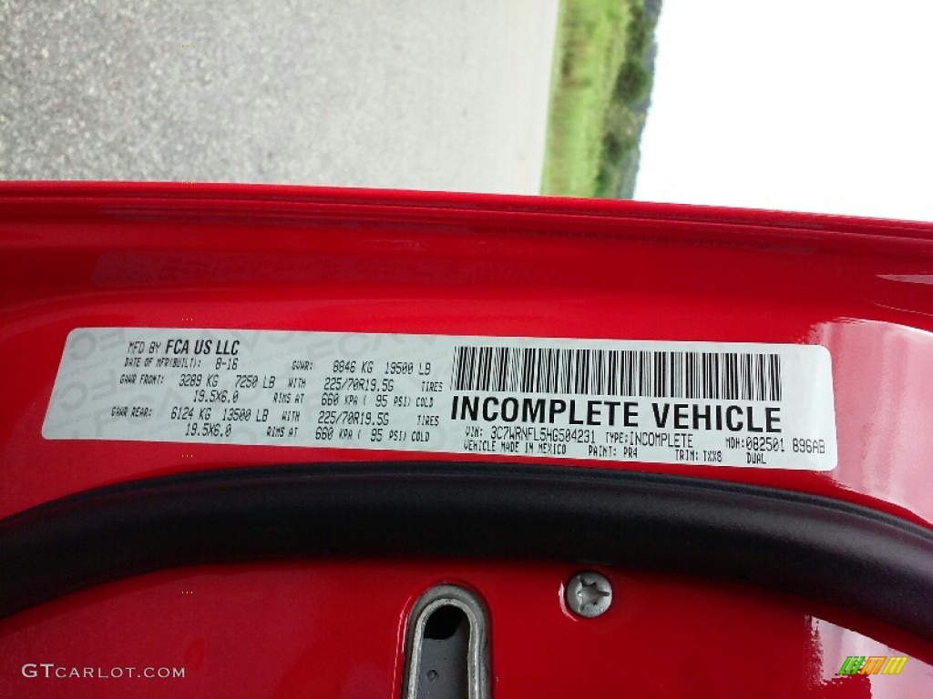 2017 Ram 5500 Tradesman Crew Cab 4x4 Chassis Parts Photos