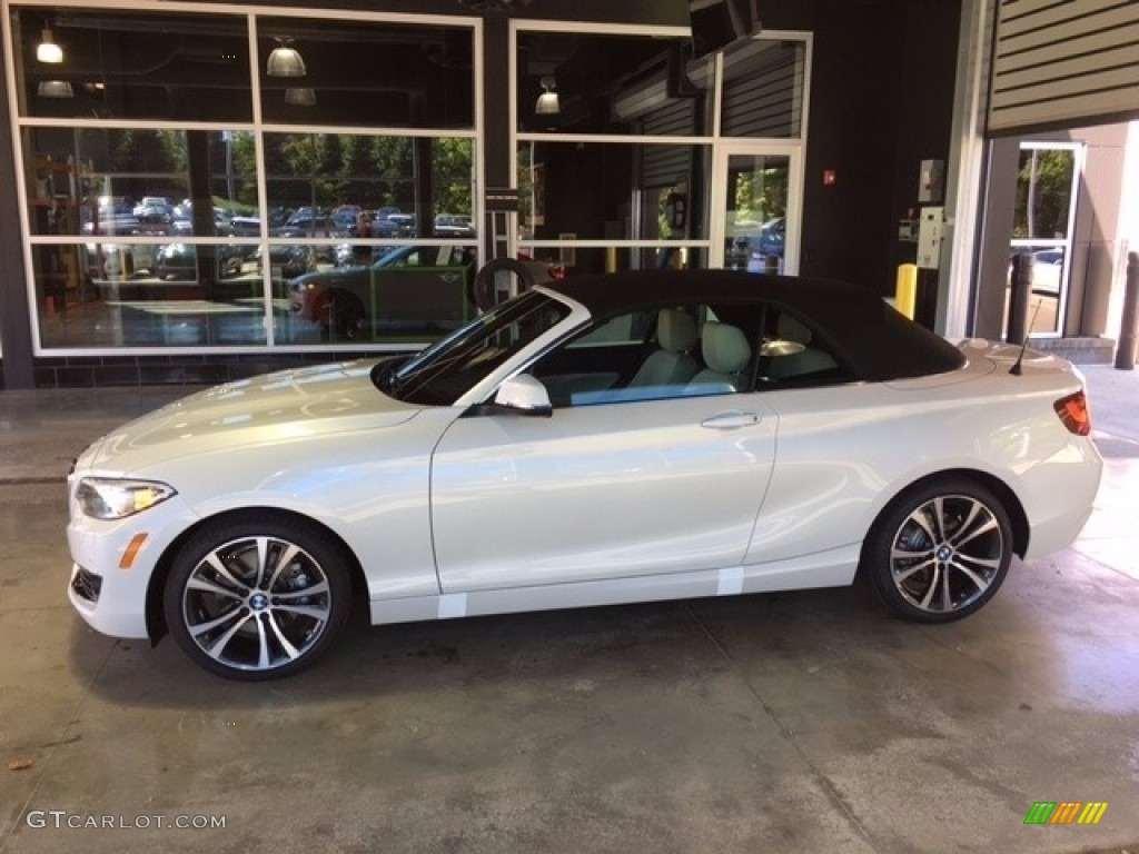 2017 2 Series 230i xDrive Convertible - Mineral White Metallic / Oyster photo #1