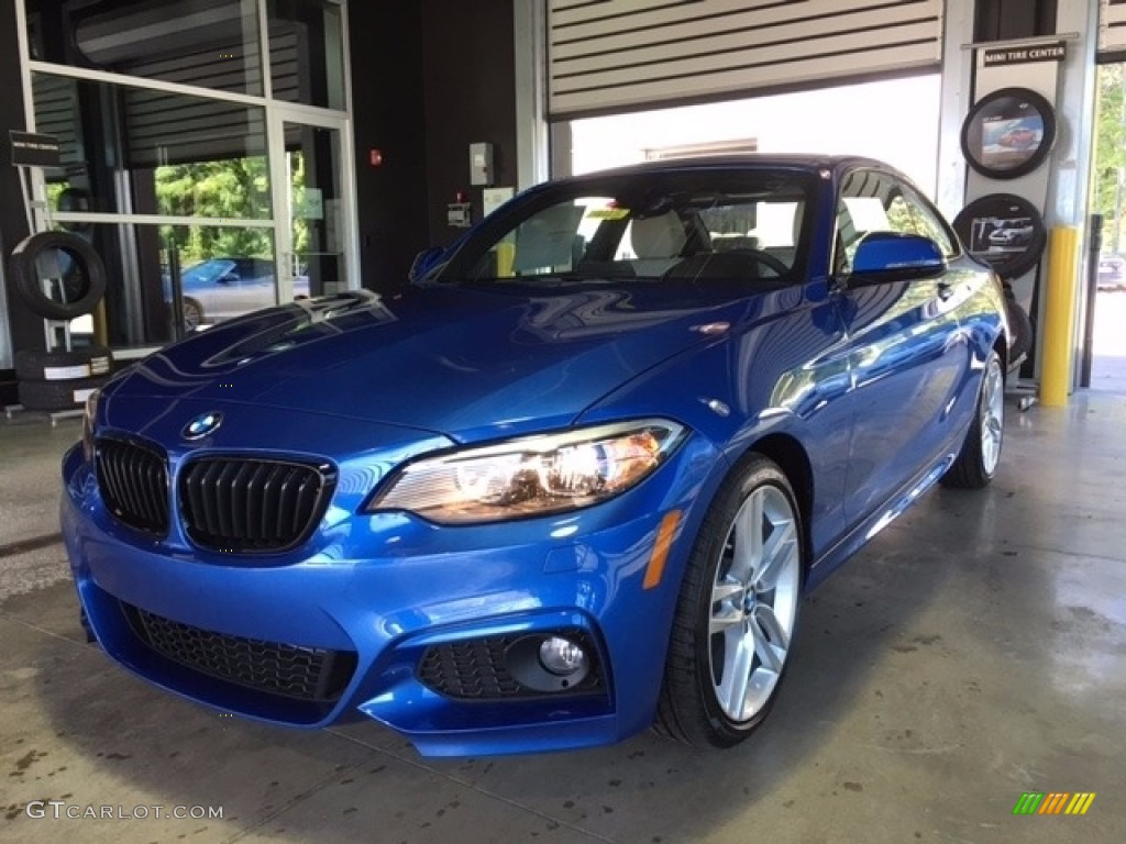 2017 2 Series 230i xDrive Coupe - Estoril Blue Metallic / Oyster photo #2