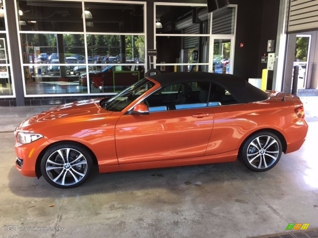 2016 2 Series 228i xDrive Convertible - Valencia Orange / Black photo #1