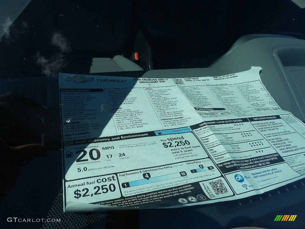 2016 Colorado LT Crew Cab 4x4 - Red Hot / Jet Black/Dark Ash photo #4