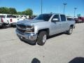 2017 Silver Ice Metallic Chevrolet Silverado 1500 LT Crew Cab 4x4  photo #1