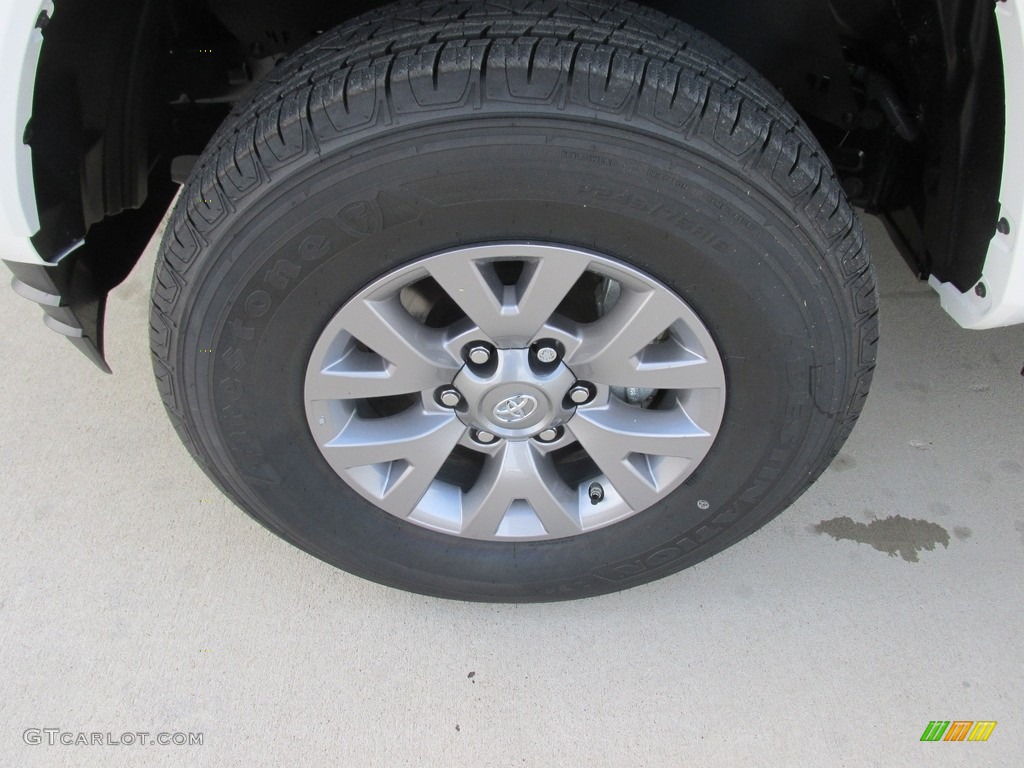 2017 Tacoma SR5 Double Cab - Super White / Cement Gray photo #11