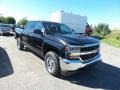 2017 Black Chevrolet Silverado 1500 WT Crew Cab 4x4  photo #3