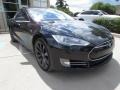 2013 Black Tesla Model S P85 Performance  photo #2