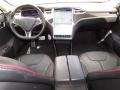 Black 2013 Tesla Model S P85 Performance Dashboard