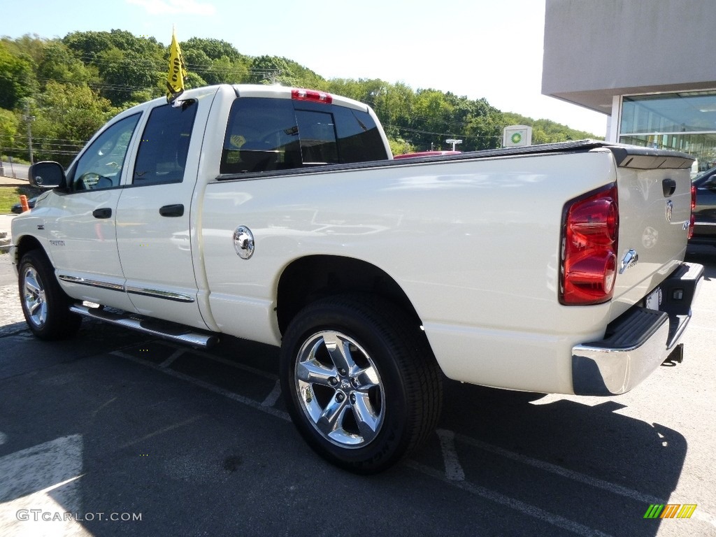 2008 Ram 1500 SLT Quad Cab 4x4 - Cool Vanilla White / Medium Slate Gray photo #2