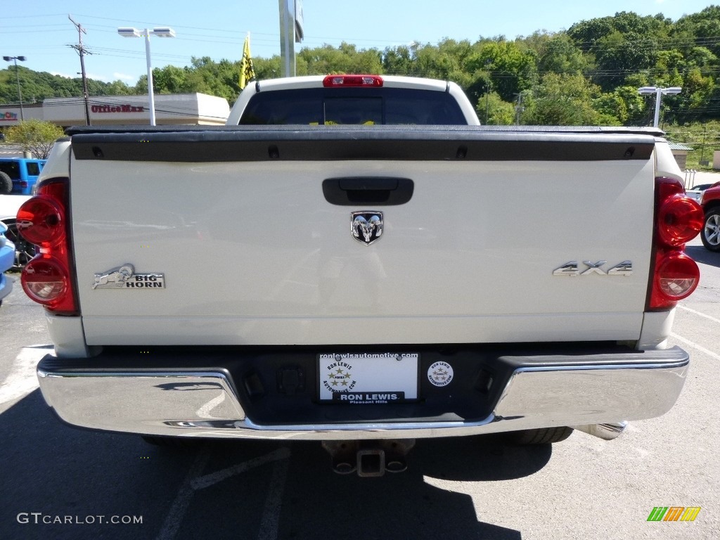 2008 Ram 1500 SLT Quad Cab 4x4 - Cool Vanilla White / Medium Slate Gray photo #3