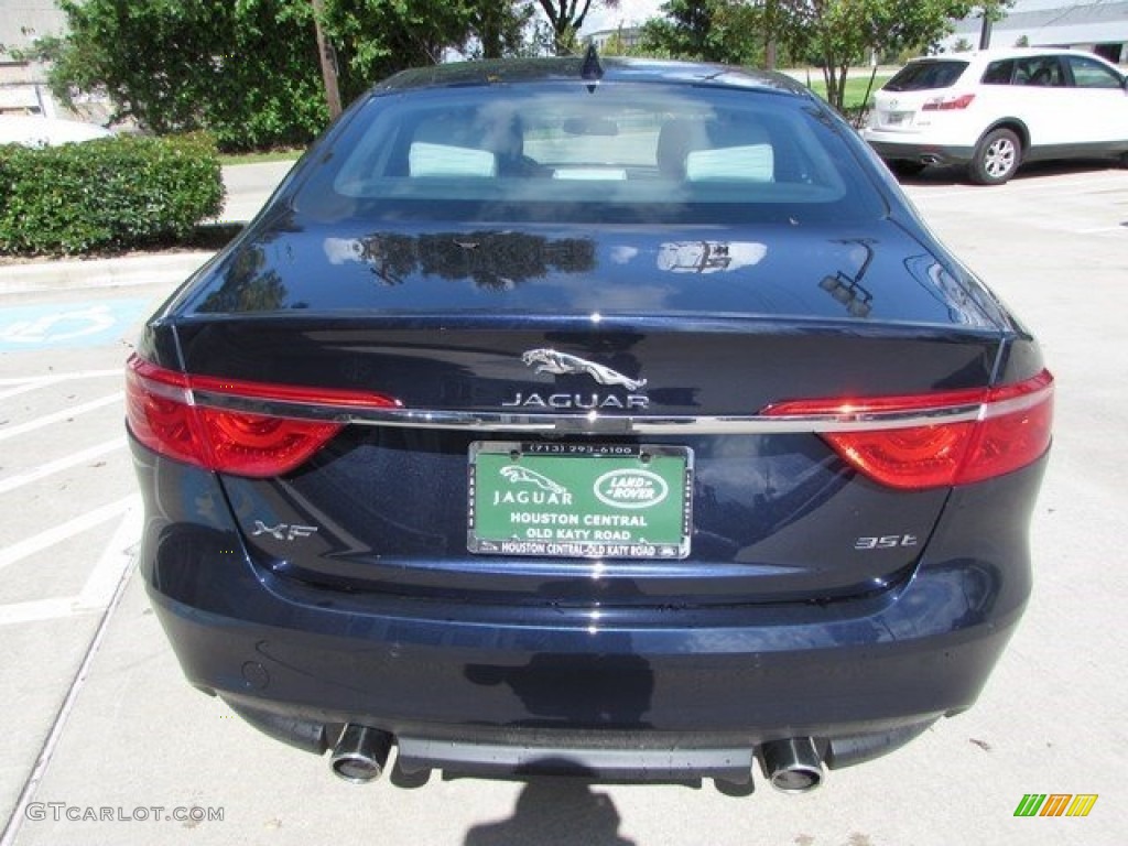 2017 XF 35t Prestige - Dark Sapphire Blue / Light Oyster photo #8