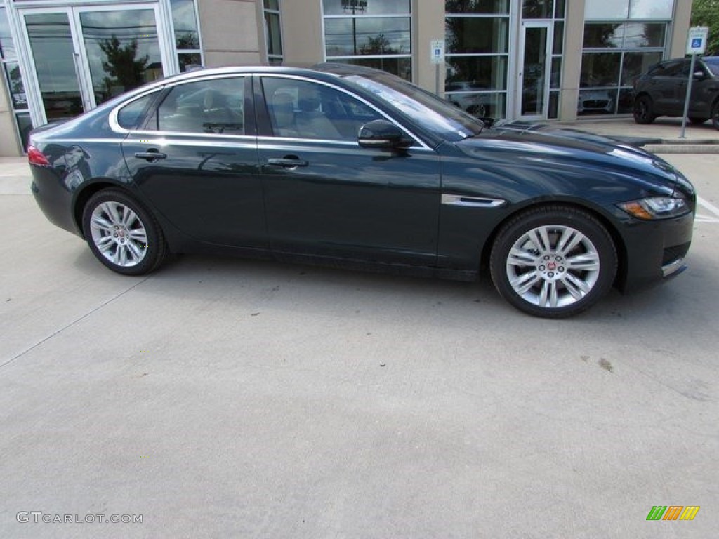 2017 XF 35t Premium - British Racing Green / Espresso photo #1
