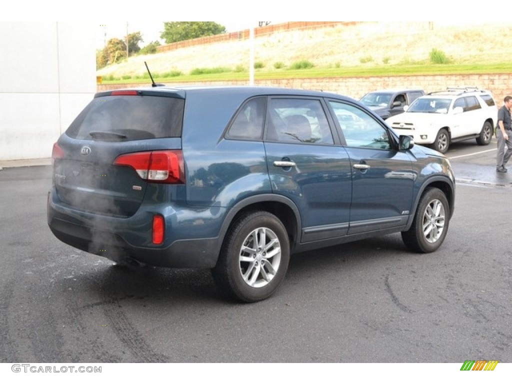 2014 Sorento LX AWD - Wave Blue / Black photo #2