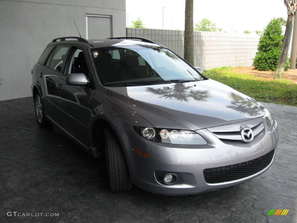 2006 MAZDA6 s Sport Wagon - Tungsten Gray Metallic / Black photo #4