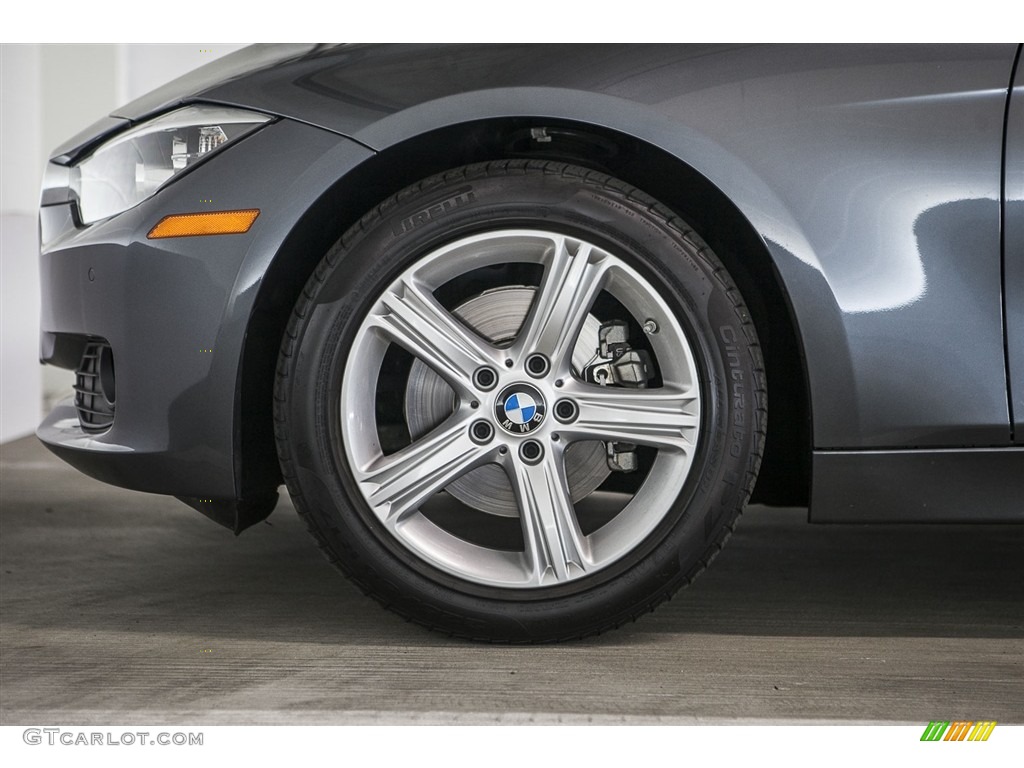 2014 3 Series 320i Sedan - Mineral Grey Metallic / Black photo #8
