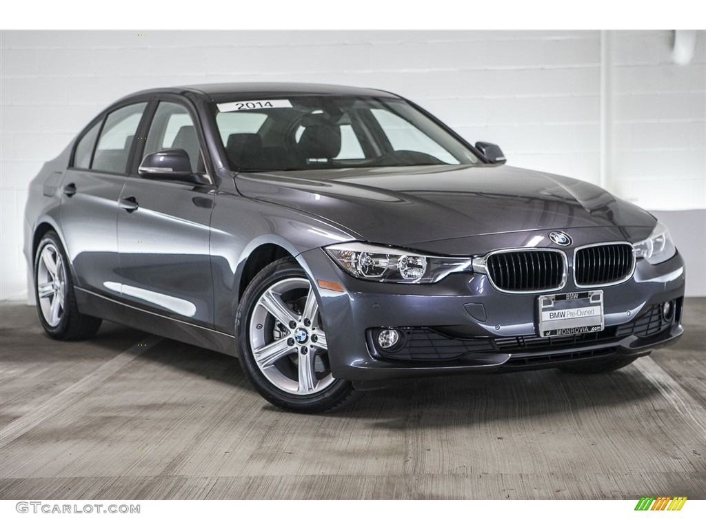 2014 3 Series 320i Sedan - Mineral Grey Metallic / Black photo #12