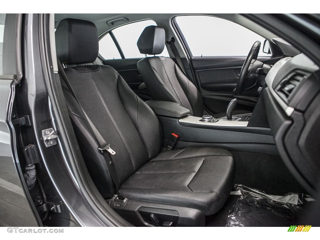 2014 3 Series 320i Sedan - Mineral Grey Metallic / Black photo #13