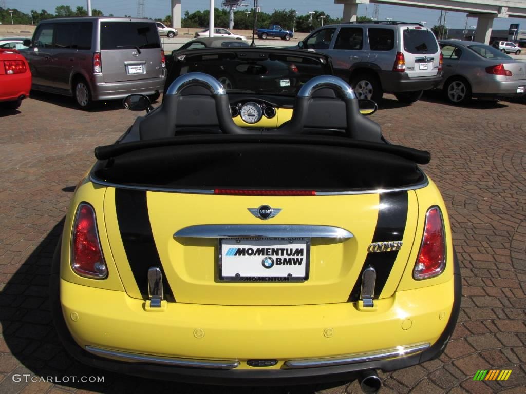 2005 Cooper Convertible - Liquid Yellow / Space Grey/Panther Black photo #12