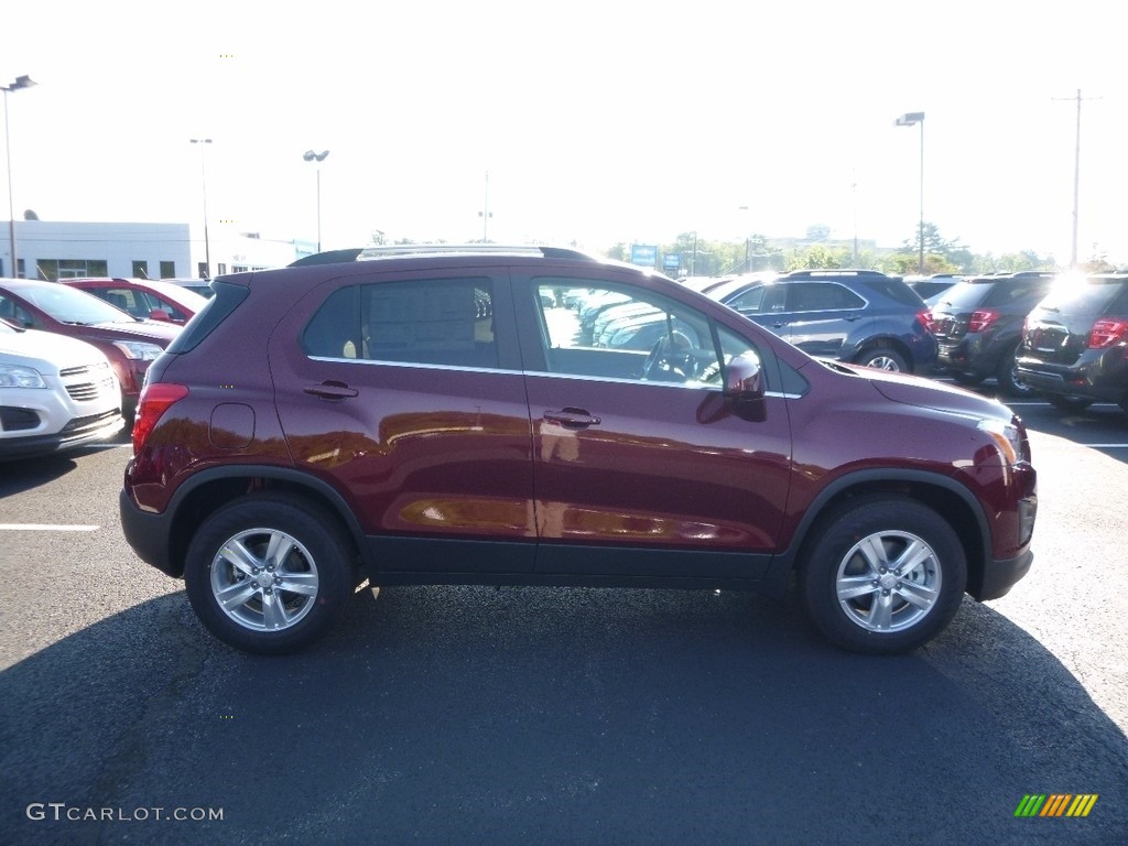2016 Trax LT AWD - Crimson Metallic / Jet Black/Brownstone photo #4
