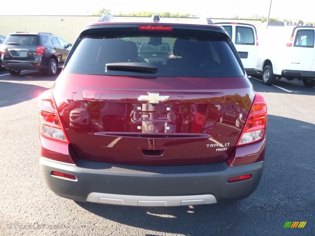 2016 Trax LT AWD - Crimson Metallic / Jet Black/Brownstone photo #6