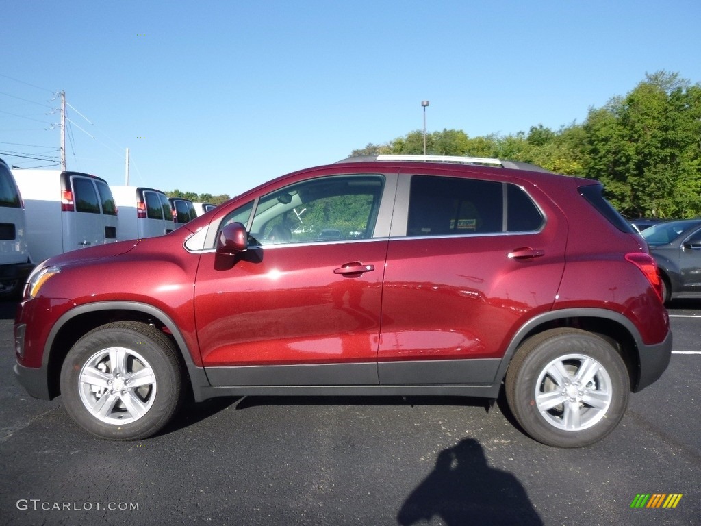 2016 Trax LT AWD - Crimson Metallic / Jet Black/Brownstone photo #9