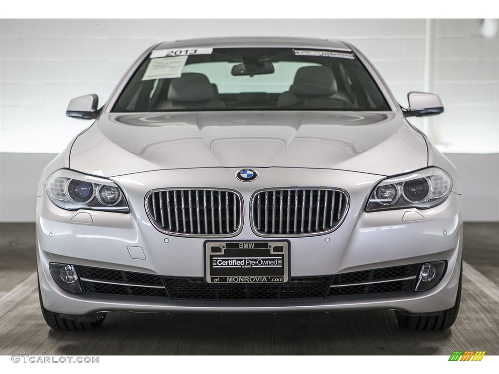 2013 5 Series ActiveHybrid 5 - Titanium Silver Metallic / Black photo #2