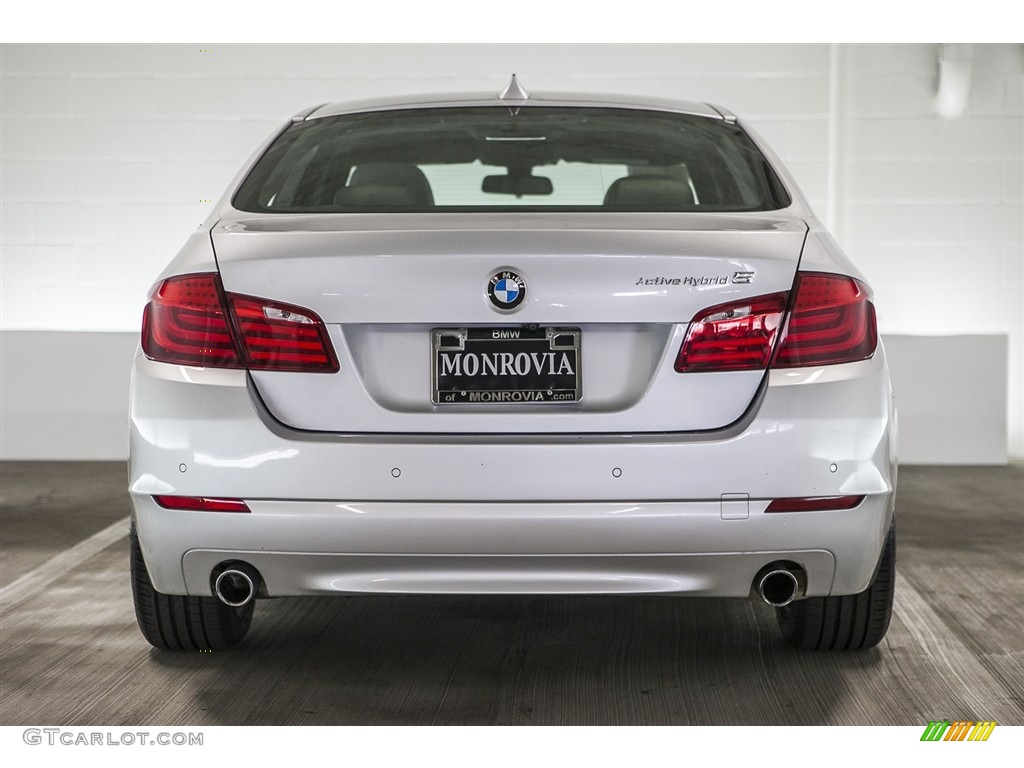 2013 5 Series ActiveHybrid 5 - Titanium Silver Metallic / Black photo #3