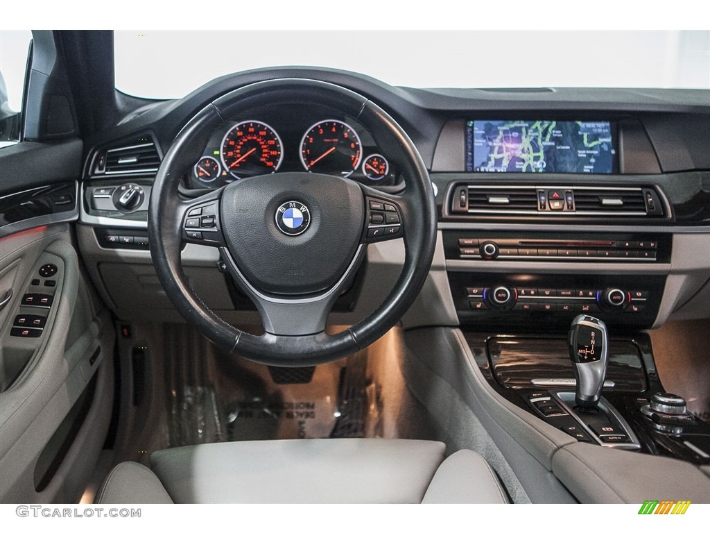 2013 5 Series ActiveHybrid 5 - Titanium Silver Metallic / Black photo #4