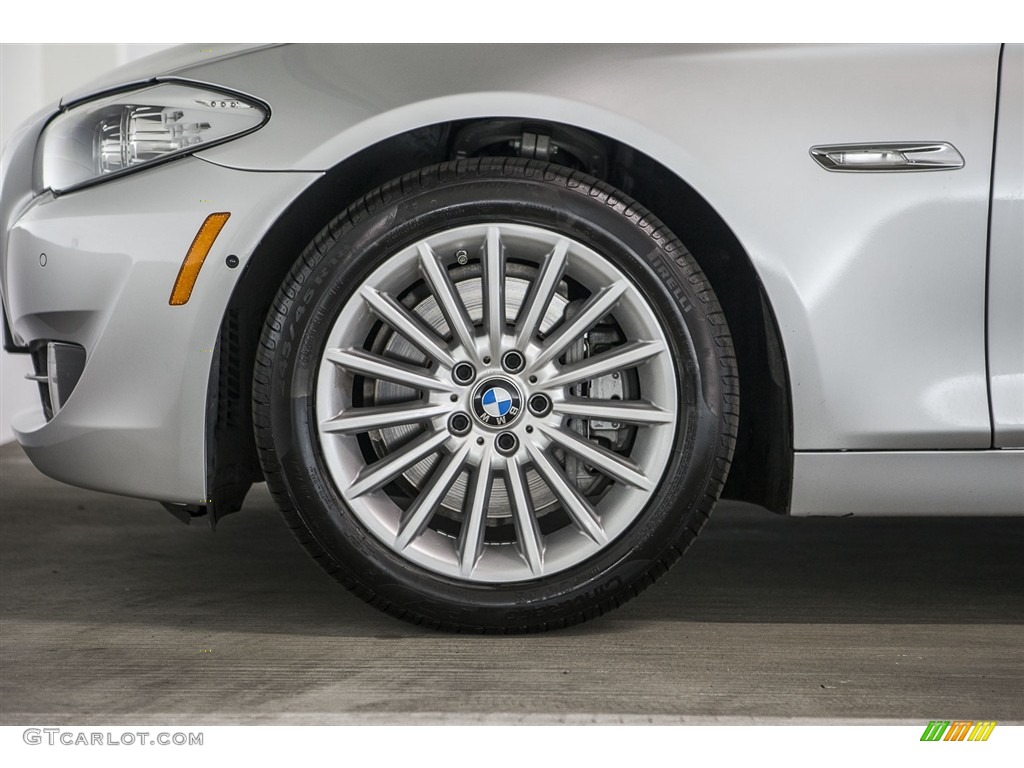 2013 5 Series ActiveHybrid 5 - Titanium Silver Metallic / Black photo #8