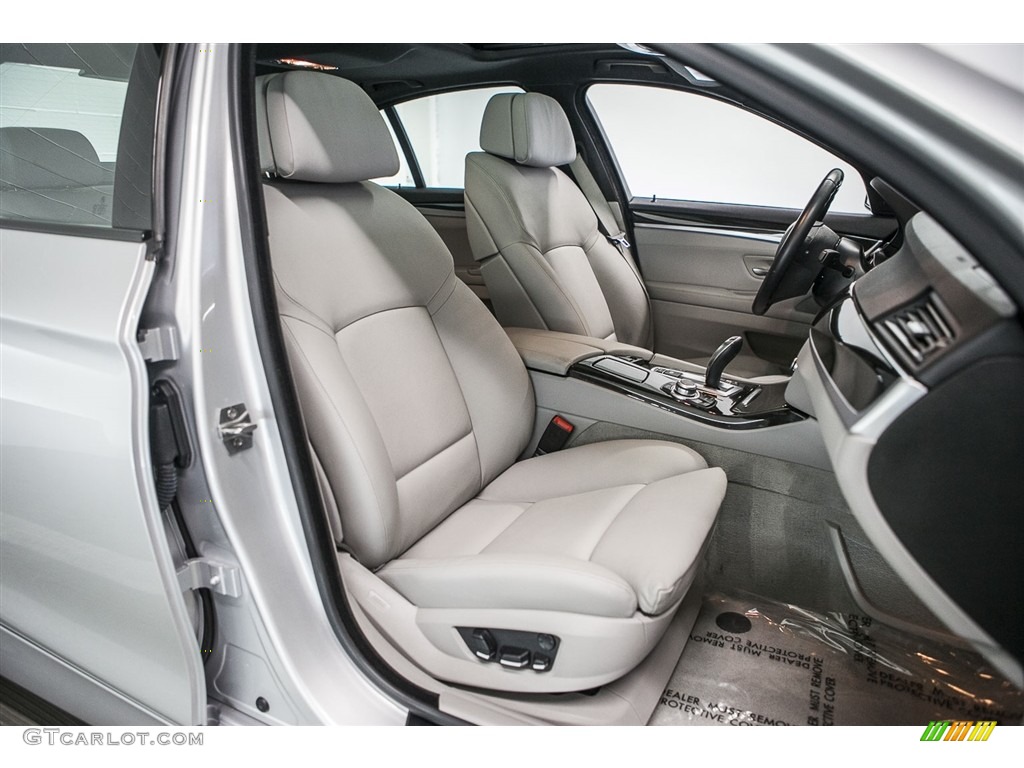 2013 5 Series ActiveHybrid 5 - Titanium Silver Metallic / Black photo #13