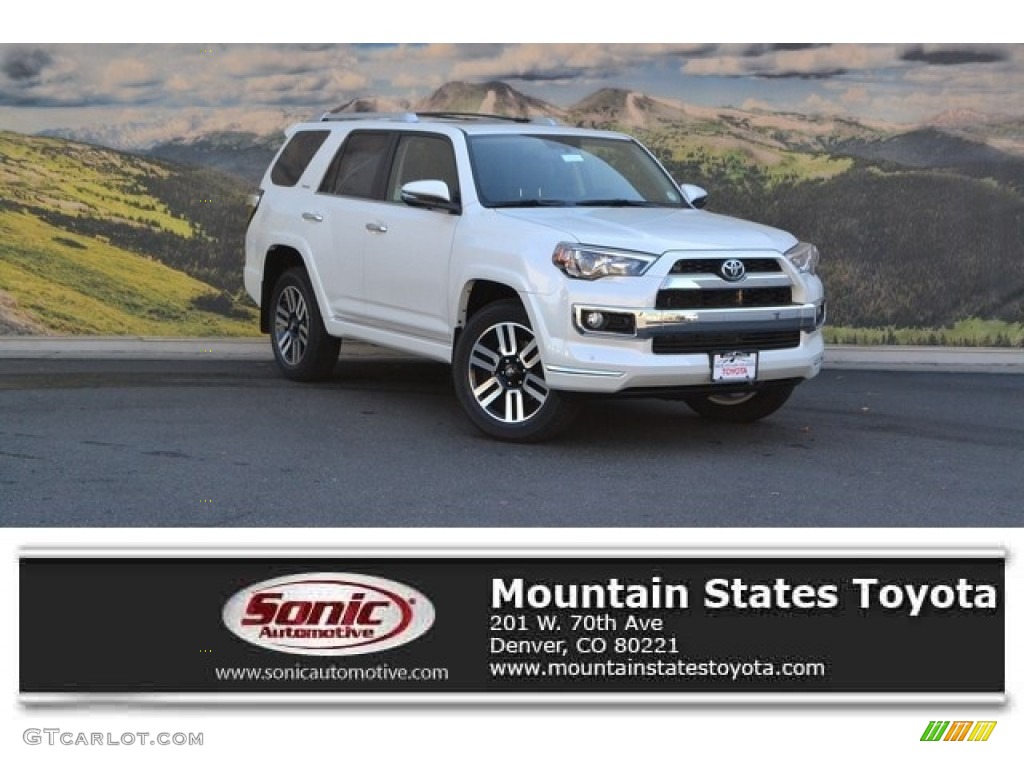 2016 4Runner Limited 4x4 - Blizzard White Pearl / Limited Redwood photo #1