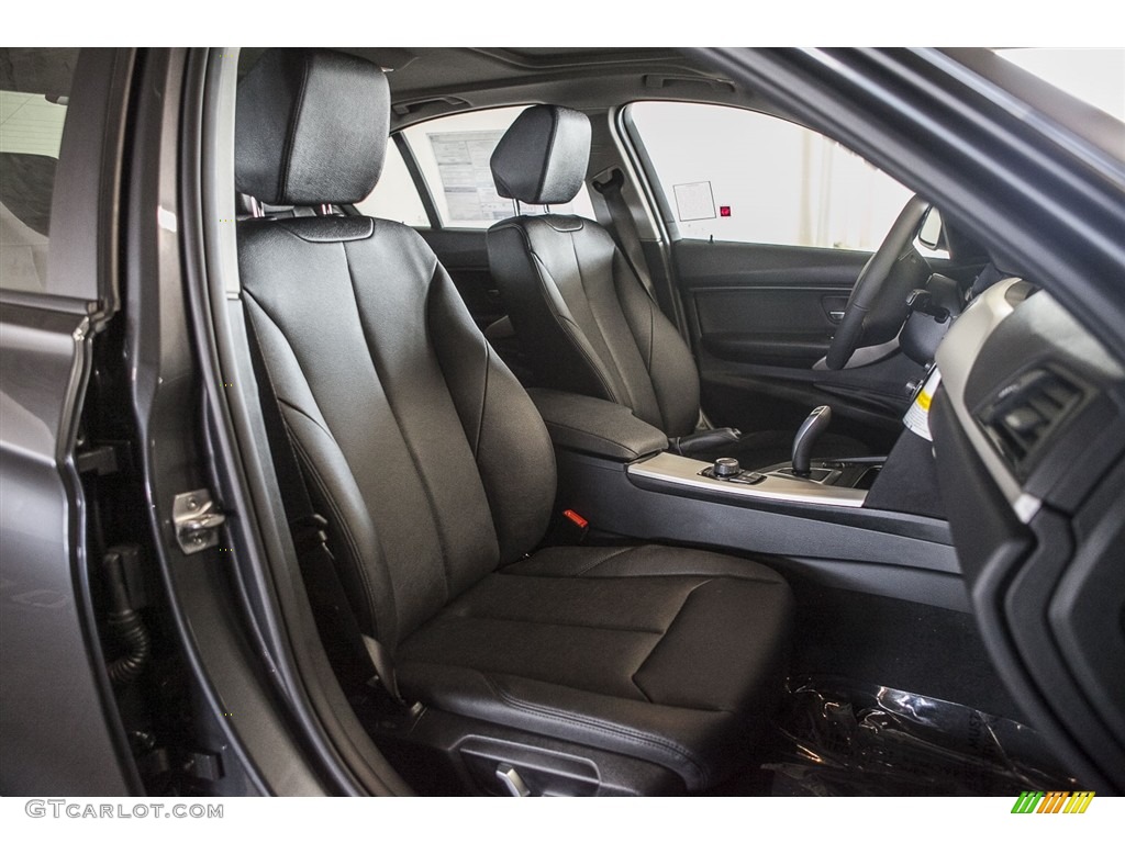 2017 3 Series 320i Sedan - Mineral Grey Metallic / Black photo #2
