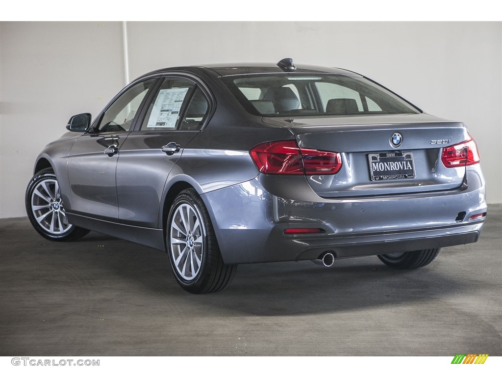 2017 3 Series 320i Sedan - Mineral Grey Metallic / Black photo #3