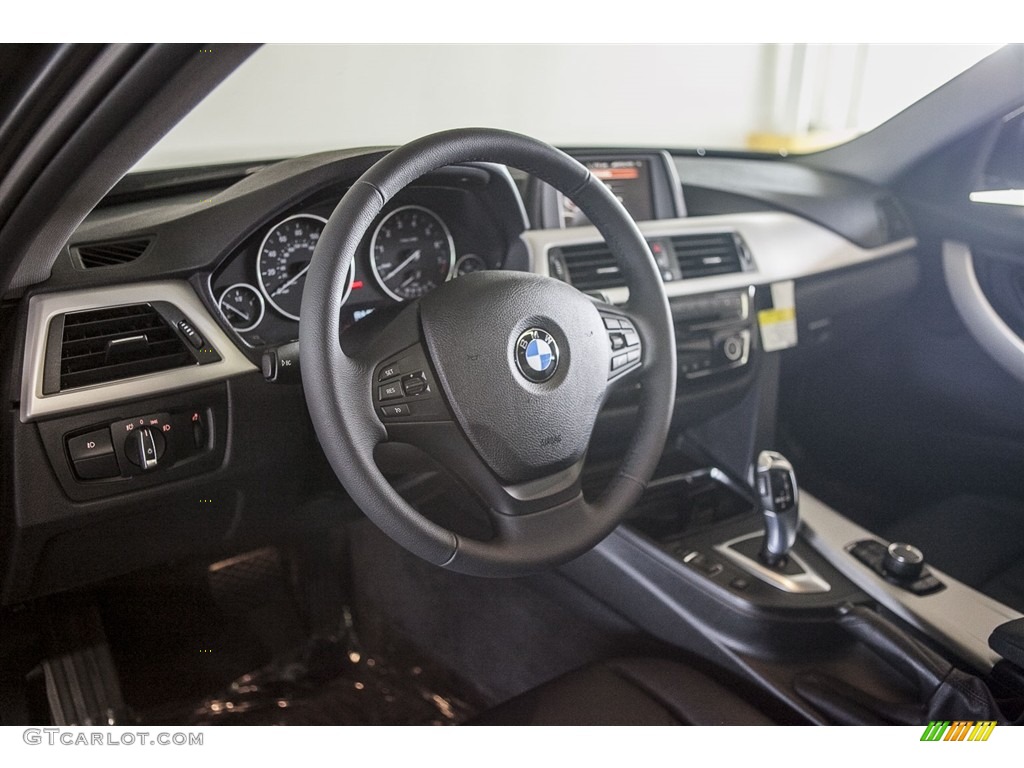 2017 3 Series 320i Sedan - Mineral Grey Metallic / Black photo #6