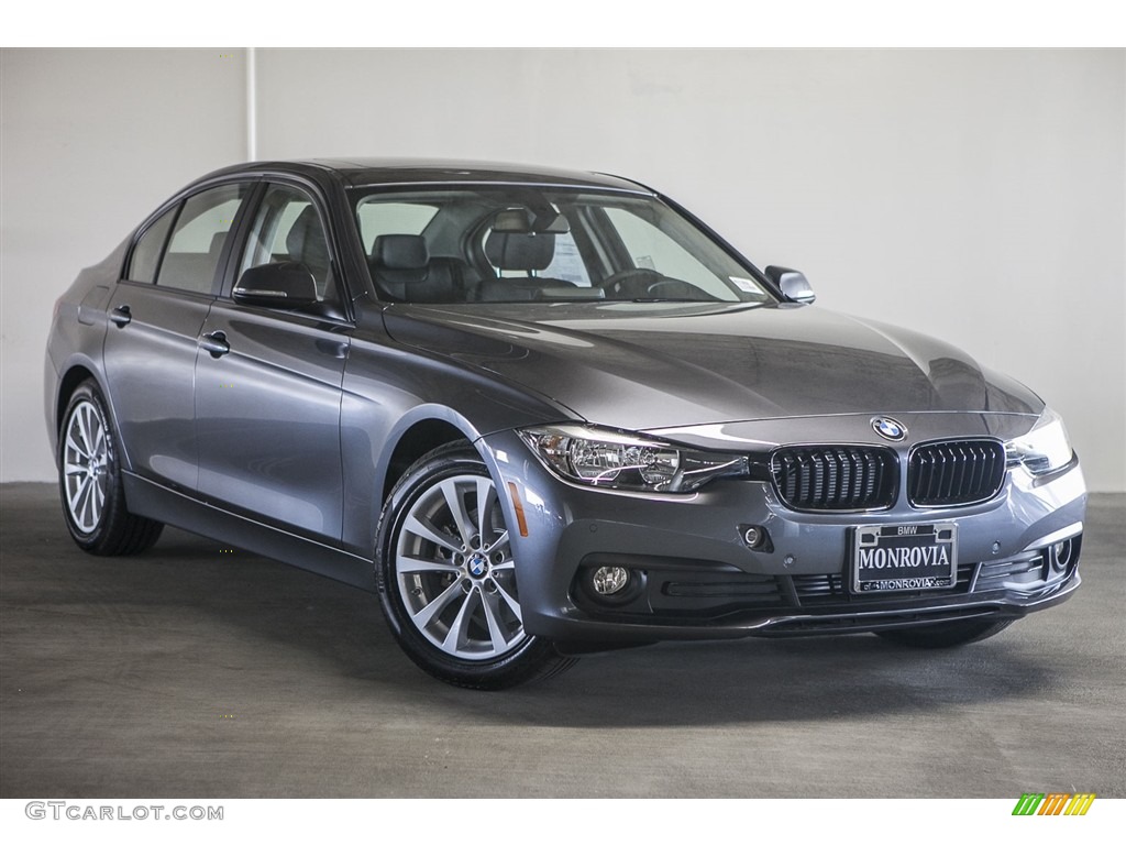2017 3 Series 320i Sedan - Mineral Grey Metallic / Black photo #12