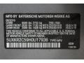  2017 X5 sDrive35i Space Gray Metallic Color Code A52