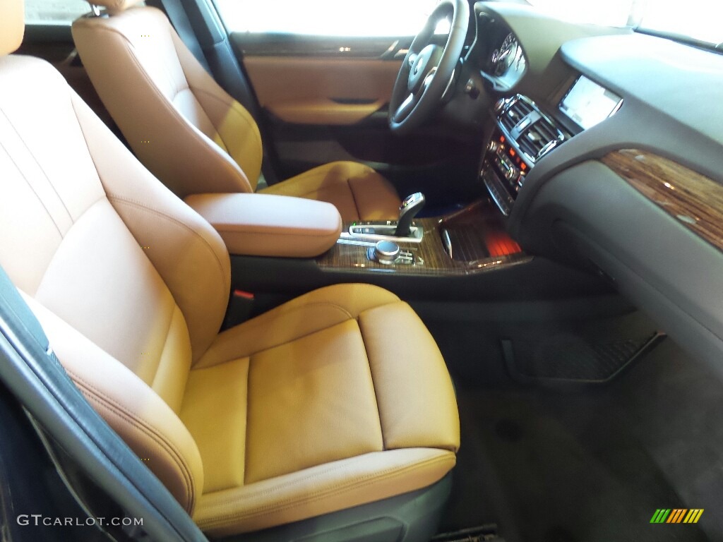 2017 X3 xDrive35i - Carbon Black Metallic / Saddle Brown photo #3