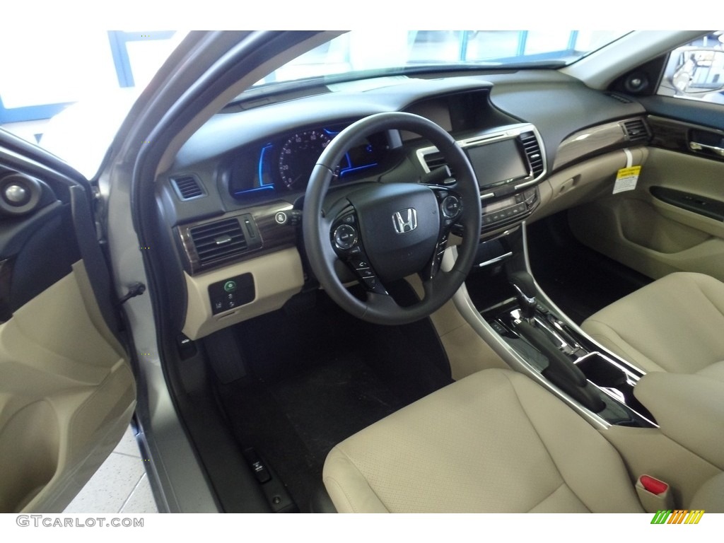 Ivory Interior 2017 Honda Accord Hybrid Ex L Sedan Photo