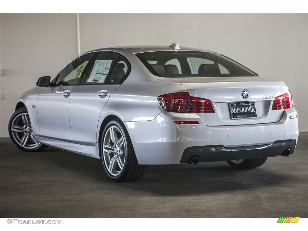 2016 5 Series 535i Sedan - Glacier Silver Metallic / Black photo #4